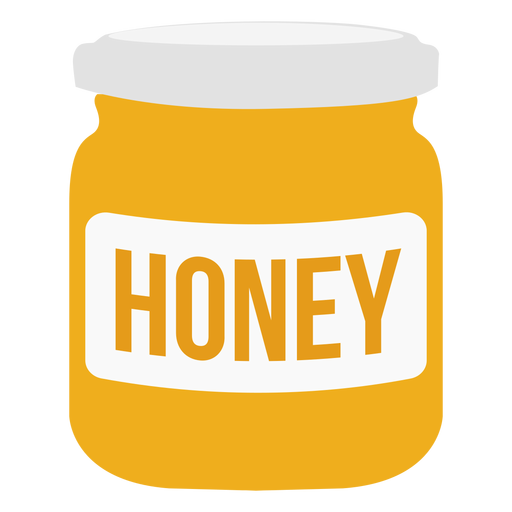 Icono de etiqueta de tapa de miel de tarro Diseño PNG