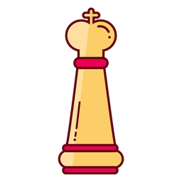 King chess flat PNG Design