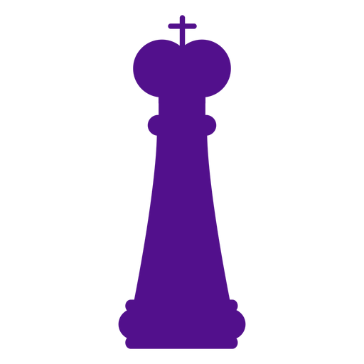 King chess silhouette PNG Design