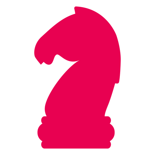 Knight chess silhouette PNG Design