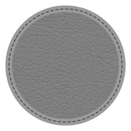 Leather stitch dashed line badge Leather stitch dashed line badge