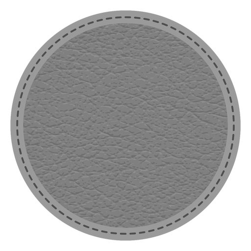 Leather stitch dashed line badge