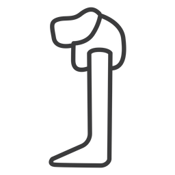Leg foot person stroke PNG Design