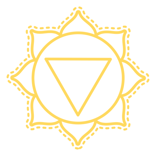 Manipura chakra stroke icon Desenho PNG