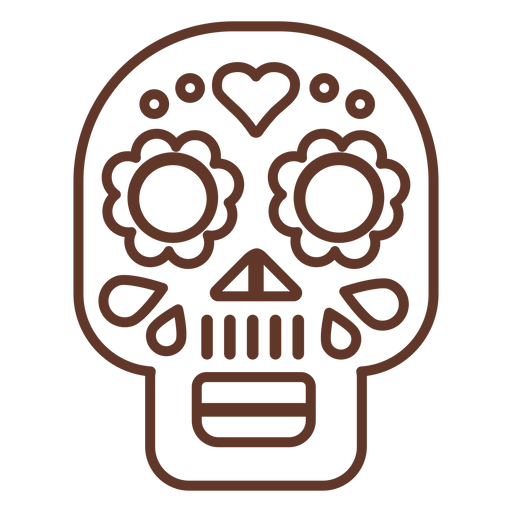 Mask skull stroke - Transparent PNG & SVG vector file