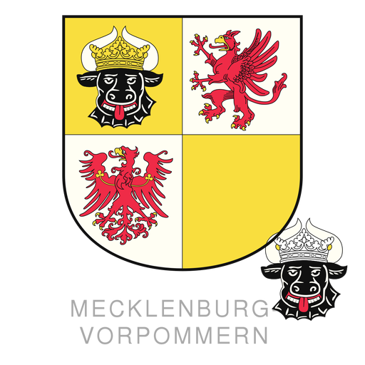 Cresta del estado de Mecklenburg Diseño PNG