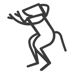 Affentier tanzen Göttlichkeitsschlag PNG-Design