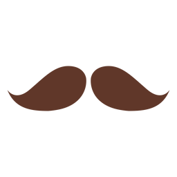 Bigode par dois plana Desenho PNG