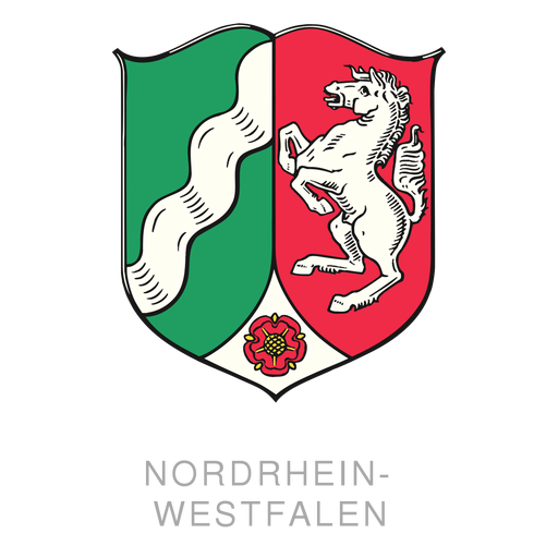 Wappen von Nordrhein-Westfalen PNG-Design