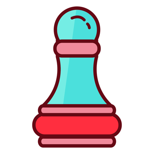 Pawn chess flat PNG Design