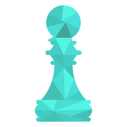 Pawn chess low poly PNG Design