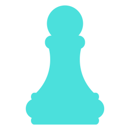 Pawn chess silhouette PNG Design