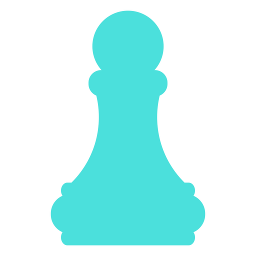 Pawn chess silhouette PNG Design
