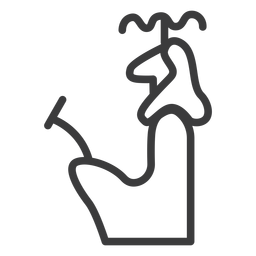 Trono do Faraó e curso de guarda-chuva Desenho PNG