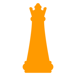 Queen chess silhouette PNG Design