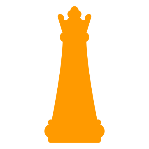 Silhueta da rainha do xadrez Desenho PNG