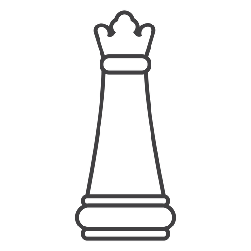 Golpe de ajedrez reina Diseño PNG