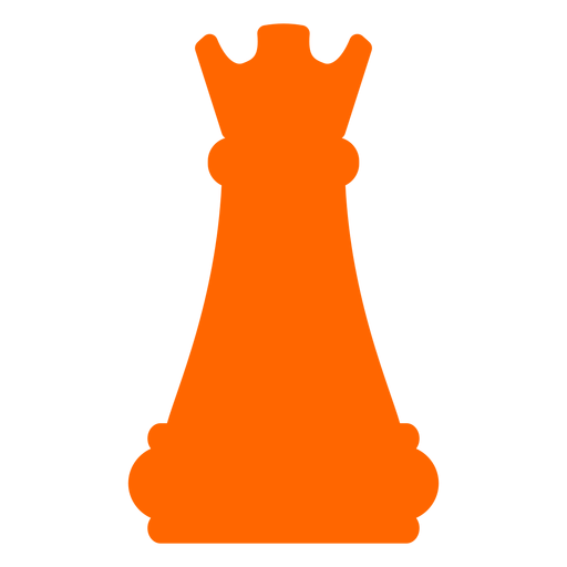 Silueta de ajedrez de castillo de torre Diseño PNG