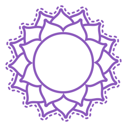 Sahasrara Chakra Strich-Symbol Sahasrara Chakra Strich-Symbol