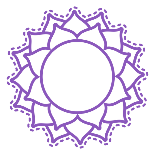 Icono de trazo de chakra Sahasrara