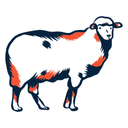Sheep illustration PNG Design