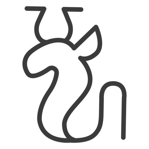 Serpiente corona amunet cobra trazo Diseño PNG