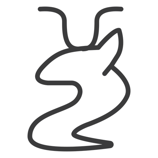 Serpiente cuerno amunet cobra divinidad trazo Diseño PNG