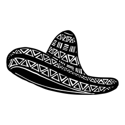 Sombrero brim silhouette PNG Design Transparent PNG