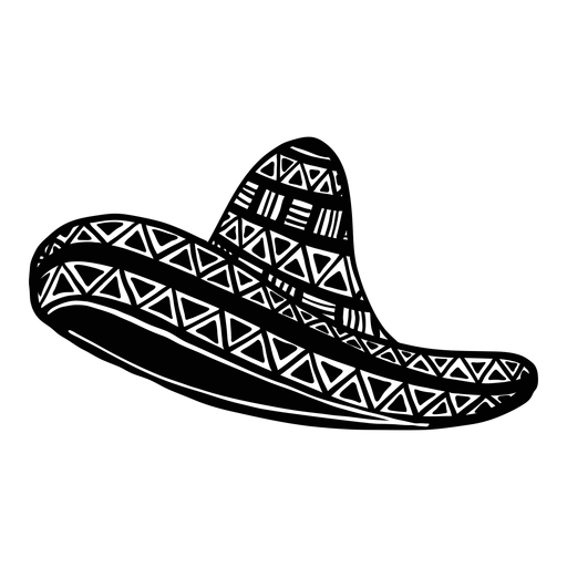 Sombrero brim silhouette PNG Design
