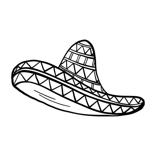 Sombrero-Schlaganfall PNG-Design