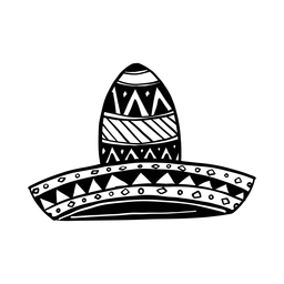 Sombrero ilustración silueta Diseño PNG