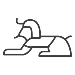 Traço de perna enigma guarda esfinge Desenho PNG