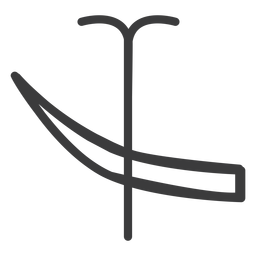 Golpe de colmillo de varita de personal Diseño PNG