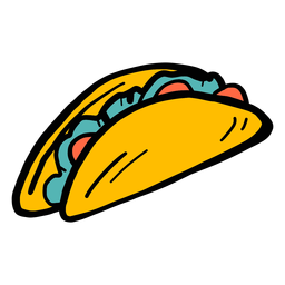 Taco pepper color colour sketch Taco pepper color colour sketch