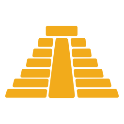 Tempelpyramide aztekische Wohnung PNG-Design
