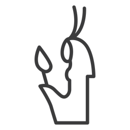 Zauberstab Zepter Zepter Pharao Kronenstrich PNG-Design