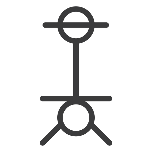 Traço circular do bastão Desenho PNG