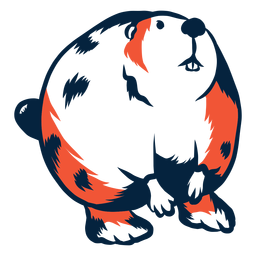 Ilustração de castor selvagem Desenho PNG