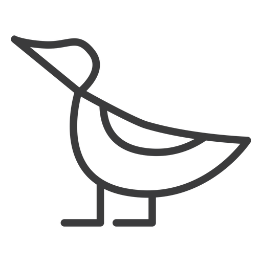 Flügel-Entenschnabel-Beinschlag PNG-Design