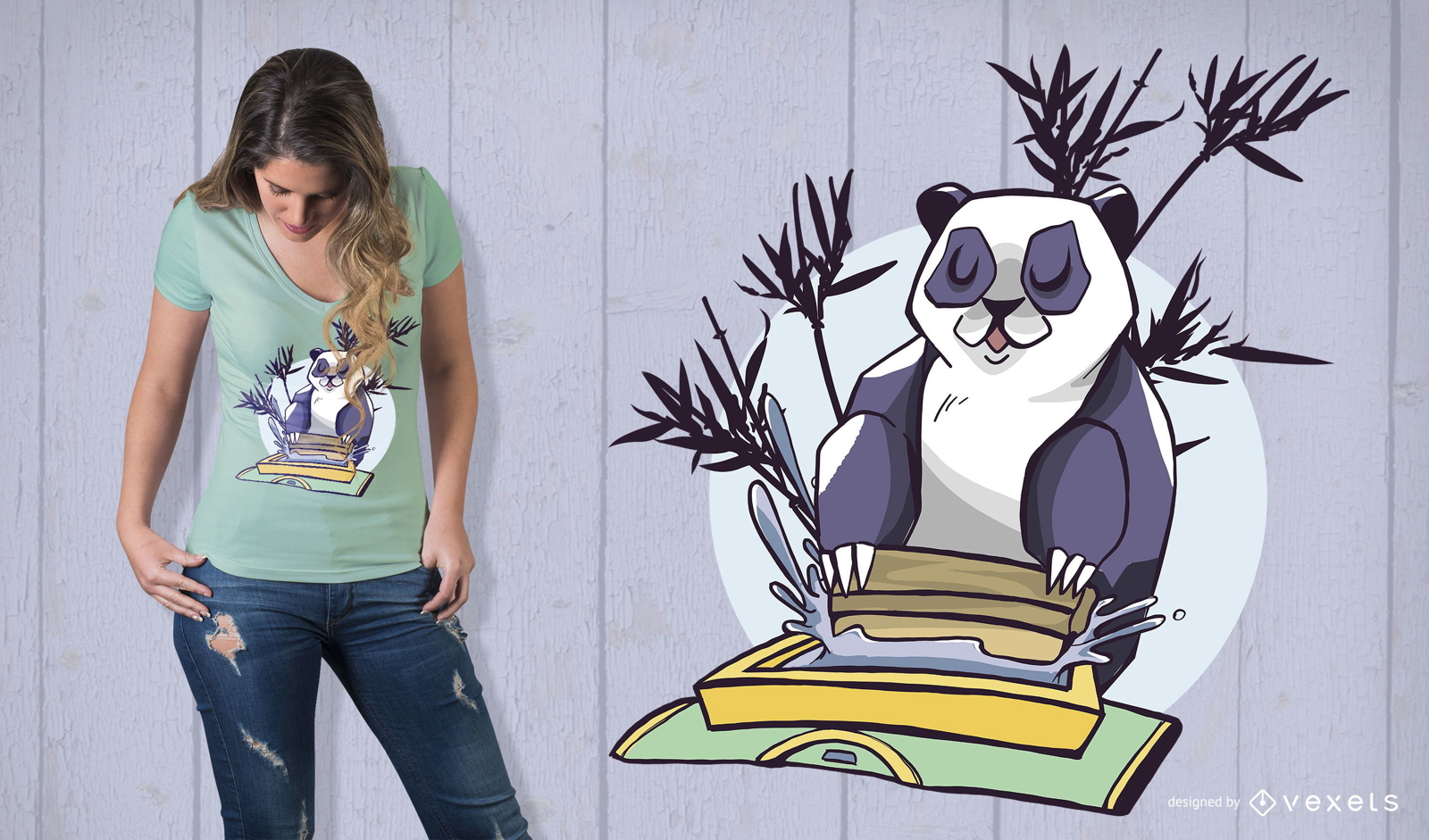 Serigrafia Panda T-Shirt Design