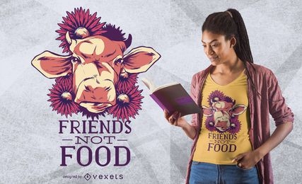 Design de camisetas da Friends Not Food