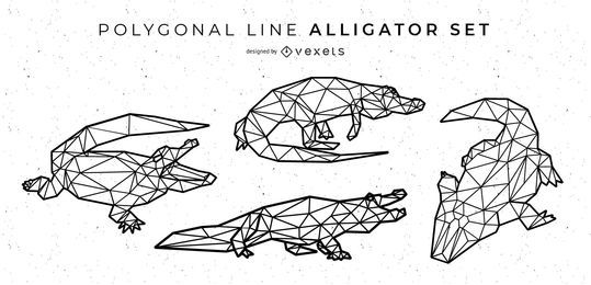 Polygonal Line Alligator Design