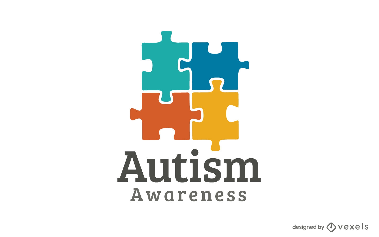 Ilustración de conciencia de autismo