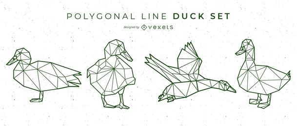 Polygonal Line Duck Design