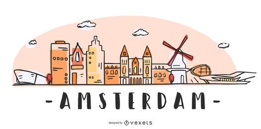 Amsterdam Skyline Design