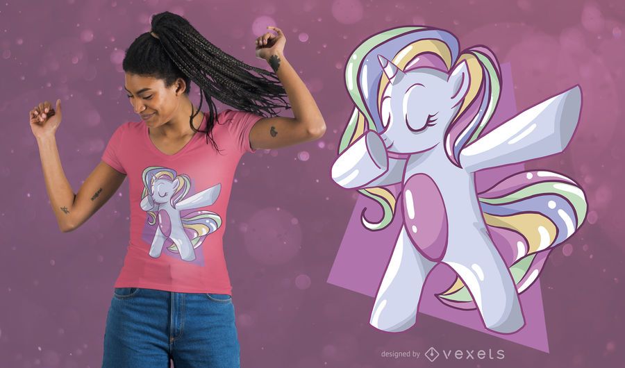 Diseño de camiseta Unicornio Arcoiris Diseño de camiseta Unicornio Arcoiris