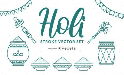 Holi Stroke Vector 