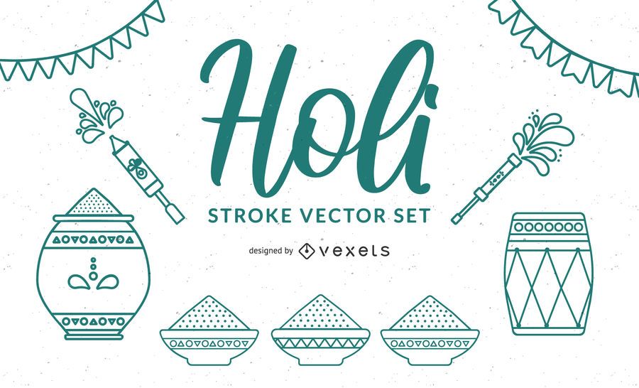 Holi Stroke Vector Holi Stroke Vector