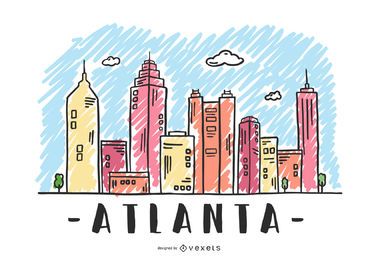 Atlanta USA Skyline Design