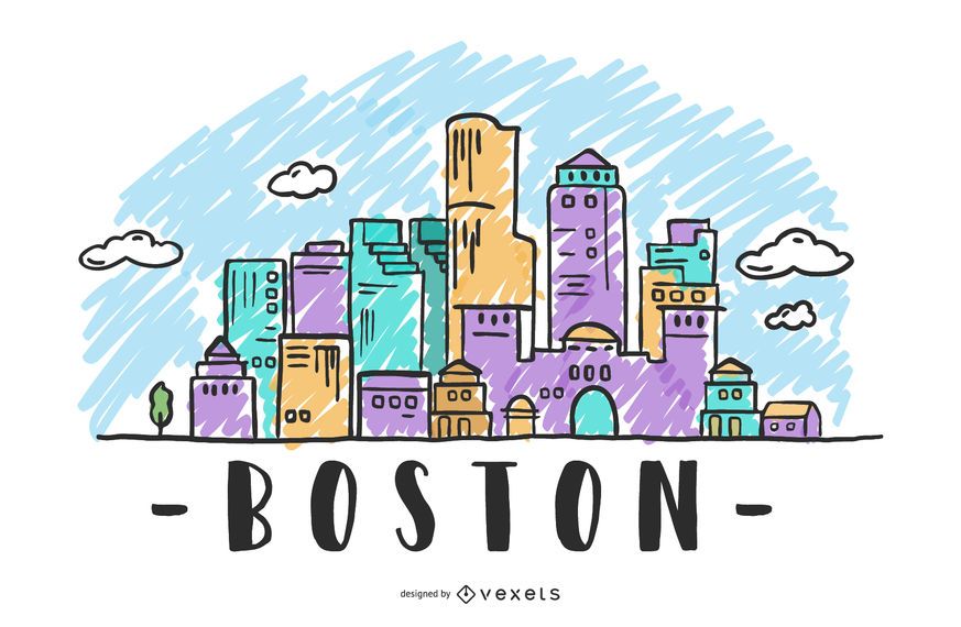 Boston, USA Skyline Design Boston, USA Skyline Design